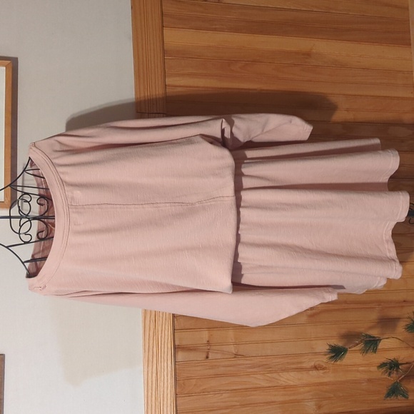 Free People FP Beach Santa Maria Mini Wrap Knit Dress Twist Dolman XL Sand NICE - Picture 11 of 12